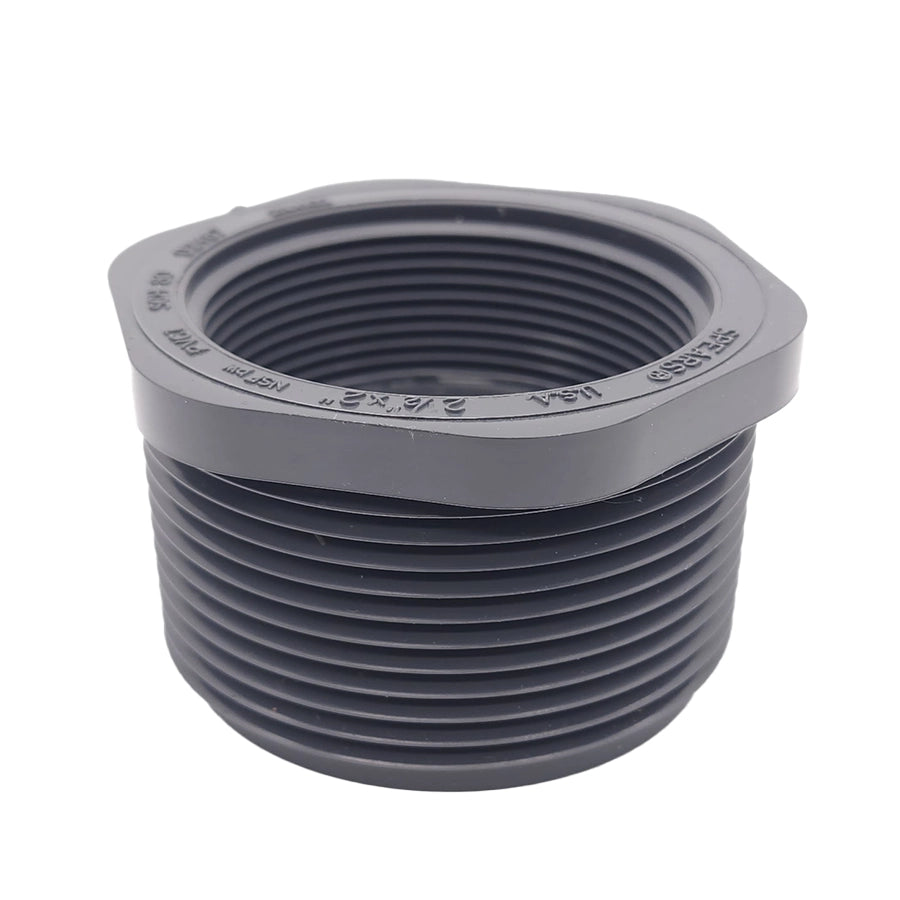 PVC 2.5" MNPT x 2" FNPT Reducer Bushing