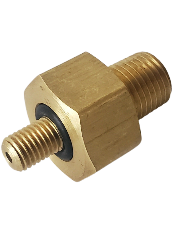 Brass nipple with O-ring for priming side of Detergent Pulse Pump System