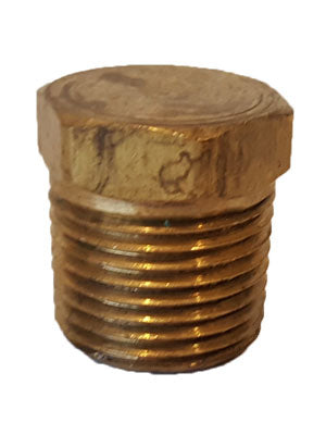 3/8" Brass Hex Plug