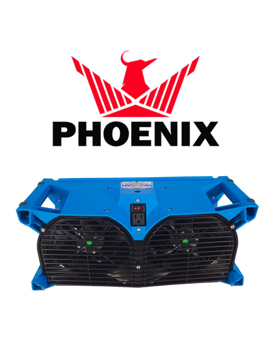 Phoenix Focus II Dual Axial Air Mover (Blue)