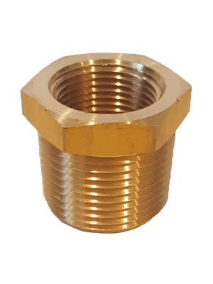 1" Brass Male X 3/4" Female Hex Bushing