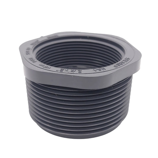 PVC 2.5" MNPT x 2" FNPT Reducer Bushing
