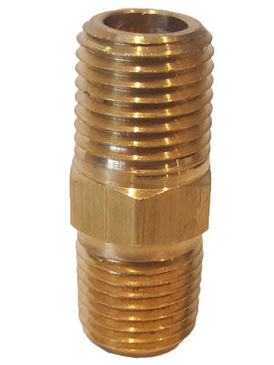 1/4" Brass Hex Nipple
